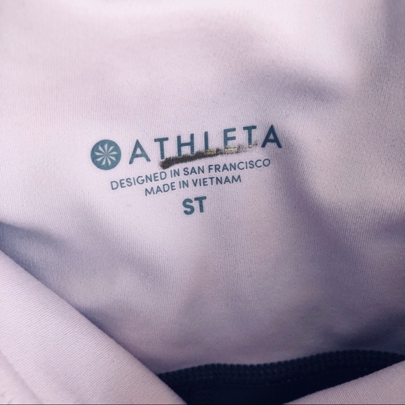 NWT Athleta Elevation 7/8 Tight Gray/Pink ST - Picture 5 of 5